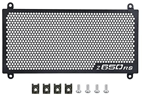 Protection de radiateur pour Kawasaki Z650 2017-2021 Ninja 650 2017-2021 Z650RS 2022 + accessoires 2018 2019 2020 (noir)