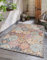 The Carpet Palma - vielseitiger Indoor- & Outdoor-Teppich, modernes Design, Wohnzimmer, wetterfest & UV-beständig, langlebig und pflegeleicht, Balkon, Wintergarten, Mehrfarbig, Bunt, 80 x 300 cm