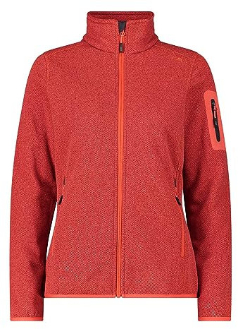 CMP - Damenjacke, Roter Fluo-Mohn-Anthrazit, XS