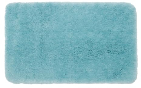 Gözze - Deluxe Badteppich mit extra hohem Flor, 100% Polyester (Mikrofaser), Mit Antirutschbeschichtung, 70 x 120 cm - Mint