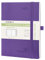 POPRUN Kalender 2025 Monatsplaner A5 (Jul.2024 - Dez.2025) - 18 Monate Monatskalender Softcover 22 x 16,5 cm - 1 Monat 4 Seiten, mit PU-Leder, 100 GSM Papier - Lila