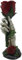 G&H Decor - Portacandele Rosa eterna da 29,5 cm - Portacandele gotici - Mano scheletrica della Fiamma eterna Che Tiene la Rosa - Portacandele da Strega Perfetto per Halloween Cauldren Witchcraft Goth