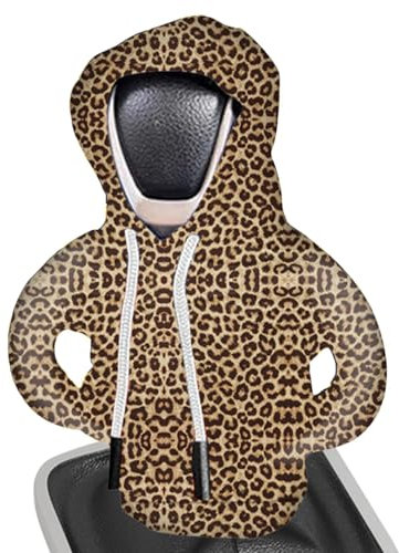 Moxeupon Auto-Schalthebelabdeckung, Schaltknaufabdeckung - Schaltknauf Hoodie - Cooler Auto-Schaltknauf-Schutz, modische Auto-Schaltknauf-Abdeckung innen, niedliche Gadgets für Autos, SUV, Limousine