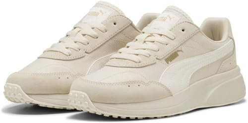 PUMA Damen R78 Glance Sneaker, Alpine Snow-WARM White-Gold, 38 EU