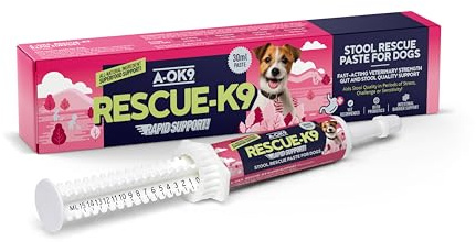 A-OK9 Probiotic Paste for Dogs – 30ml Rapid Digestive Support for Upset Stomach, Diarrhea Treatment & Gut Health – Prebiotics for Gut Balance & Firm Stools – Dog Tummy Settler for All Breeds – Made UK