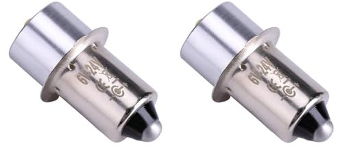 2er-Pack LED-Taschenlampen-Glühbirne, 3 W, 6 Bis 24 V, P13,5S, LED-Leuchtmittel, Taschenlampen-Ersatz, Hochhelle LED-Notfall-Arbeitsleuchte, Lampe, Taschenlampen, Laterne,