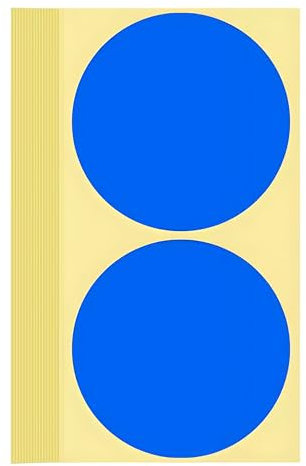 60 Stück Klebepunkte Aufkleber 100 mm Runde Punktaufkleber Farbkodierun Etiketten selbstklebende Markierungspunkte zum Beschriften, Basteln Blue Stickers Round Color Coding Labels (Blau 10 cm)