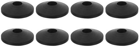sourcing map Lot de 8 rondelles en caoutchouc M8 coniques anti-fuites pour réservoir de toilettes, boulons de cuvette et réparation de toilettes, noir
