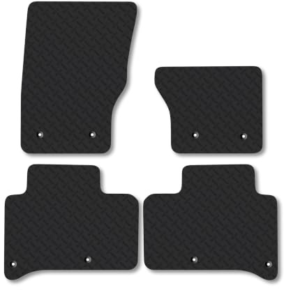 Land Rover Range Rover Sport (2013-2022) 5mm Rubber Car Mats | Heavy Duty Rubber Tailored Fit Floor Mats Full Coverage Durable Waterproof Accessories Easy Clean Anti Slip Made in the UK