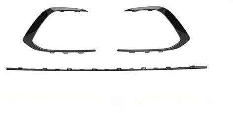 Kühlergrill Vorne Für VW Für Golf 8 Für Mk8 Für Line 2020 2021 2022 2023 2024 Kühlergrill Nebelscheinwerfer Dekoration Sport Body Kit Front Kühlergrille(Fog-Light-Frame)