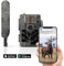 2 x ZEISS Secacam 5 Wide-Angle 100° Wildlife Camera – 4G, HD, remote, waterproof, wireless trail camera for outdoors - Nature observation, including Garden Monitoring, Bird Capture, plus night vision