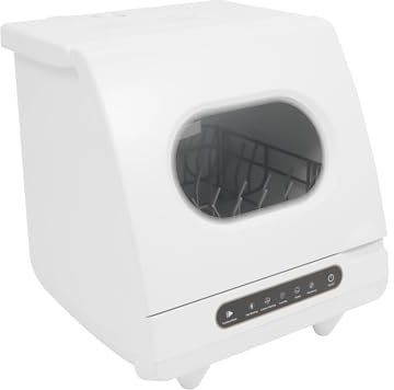 Geschirrspüler Tisch Geschirrspülmaschine Tragbare Spülmaschine für Wohnung Küche 800W 72°C 5L Wasserverbrauch 55dB 38cm Maximaler Durchmesser