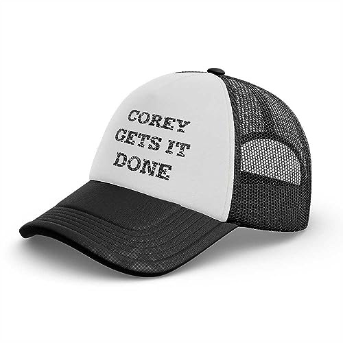STUDE Lustige Baseballkappen für Herren, Corey Gets It Done Casquette Mama und Papa Mützen, lustige Angelmützen, farbig, M