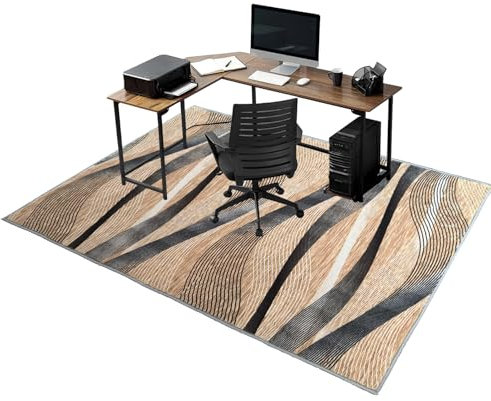 Tappeto Salvapavimento Antiscivolo Protettore del Pavimento Tappetino Tappeto Sedia Ufficio Gaming Tappeto per Sedia per Sedia da Ufficio con Ruote per Parquet Piastrelle 90 x 120 cm