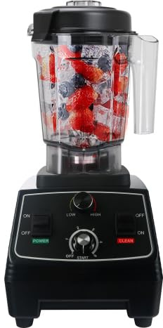 Smoothie Maker Jug Blender 2200W Smoothie Blender, Multifunction Food Mixer with 68oz Thickedn Cup, A 6 Leaf Blade, Perfect for Grinder, Ice Crush, Smoothie Maker (202D)