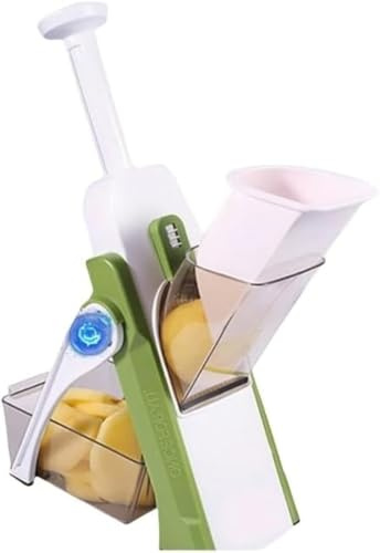 inovia Slicéo–Mandoline Manuelle Multifonction En Acier Inoxydable Mandoline De Cuisine Manuelle Multifonction Tous Légumes (Vert)