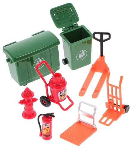 LALADEFIEE Chariot Transpalette Voiturette Jeu Éducatif de Rôle pour Apprentissage Sécurité Routière et Coordination Œil-Main Matériau ABS Résistant Taille Petite Présent pour Fêtes