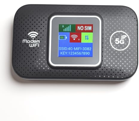 EIMSOAH Hotspot WiFi Mobile 4G LTE, Routeur sans Fil Haute Vitesse 150 Mbps avec Emplacement pour Carte SIM pour Téléphone Portable Ordinateur Portable TV