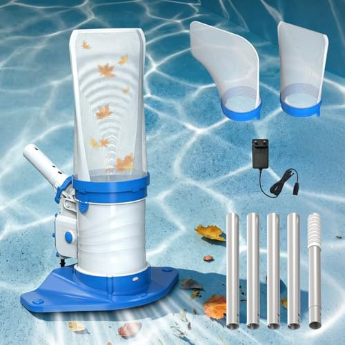 PoolyPoly Aspirateur à Feuilles Rechargeable, Aspirateur de Piscine