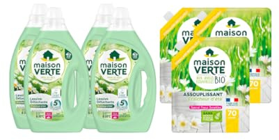 Maison Verte - Pack Lessive et Adoucissant Fraîcheur dété