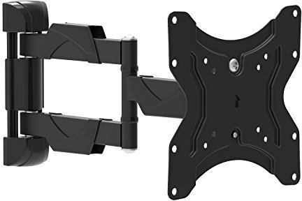 Maclean MC-742 TV Wandhalterung Universal für 13-55 OLED/QLED/LCD/LED/Plasma Fernseher bis 30kg, Schwenkbar, Neigbar und Drehbar, Einstellbarer Abstand zur Wand