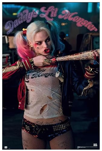 Suicide Squad Poster Harley Quinn, Daddy's Lil Monster Plakat | Bild 91x61 cm