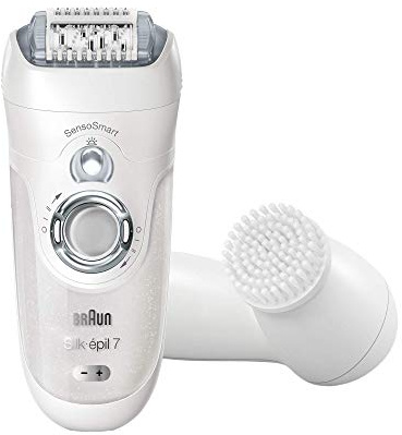 Braun SE7860 Silk-épil 7 SensoSmart 7/860 epil 7-7-860 Epilierer, Kunststoff, Silber, Weiß