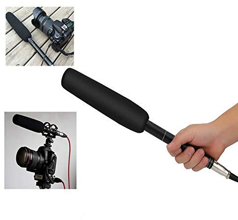 Vbestlife Micrófono de entrevista de 7 m para cámaras DSLR Videocámaras DV, Micrófono unidireccional de Condensador para conferencias, conferencias, grabaciones de televisión