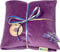 KOYA Naturals Soft Velvet Flax Seed Pillow with Lavender - Microwave Heating Pad – Microwavable Moist Heat Pack – for Neck, Muscle, Joint, Stomach Pain, Menstrual Cramps – Warm Wrap (Purple)