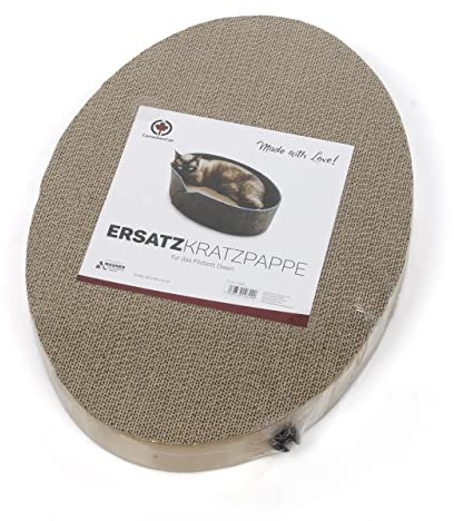 CanadianCat Company | ERSATZKRATZPAPPE für das Katzenbett/Filzbett Owen und Owen-Tower - Kratzboden zum austauschen - hochwertige Wellpappe | 50 x 35 x 16 cm