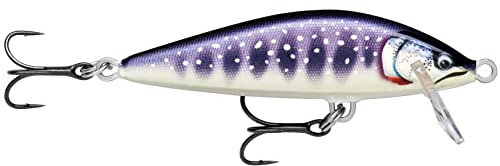 Rapala - Angelköder Countdown Elite - Angelzubehör aus Balsaholz - Süßwasser-Spinnköder - Sinkend - Lauftiefe: 0,9m - Größe: 5,5cm / 5g - Hergestellt in Estland - Gilded Iwana