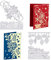 ORIGACH 4 Stück Weihnachten Metall Stanzformen Schneeflocke Element Stanzformen Prägeschablonen Schablonenform für DIY Scrapbooking Dekoratives Papier Weihnachtskartenherstellung