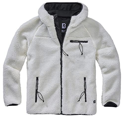 Brandit Teddyfleece Worker Jacket, Farbe: white, Größe: 5XL