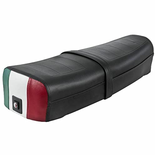 Sella lunga nera Compatibile PK 50 S/XL/RUSH telaio in ferro con molle e serratura