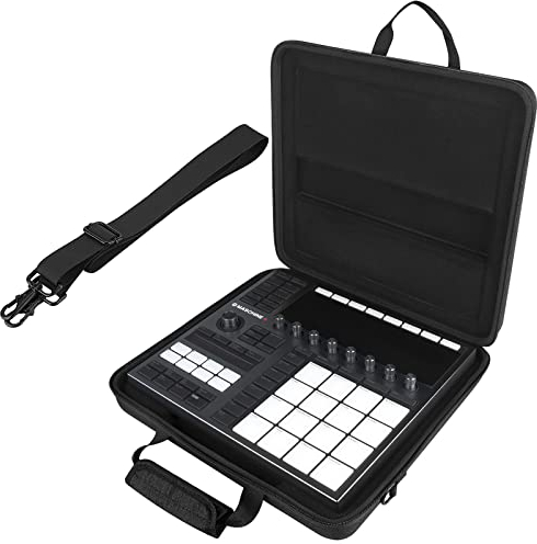 Geekria Analoge Gerätetasche, kompatibel mit Native Instruments Maschine Plus, Maschine MK3, Schutzhülle, wasserabweisend, Reisetasche mit Schultergurt