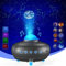 Homonic Projecteur LED ciel étoilé avec 12 constellations et 10 planètes avec haut-parleur de musique Bluetooth et voix et minuterie Projecteur étoilé pour enfants adultes Gris Foncé