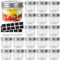 Yishik 20 Pack 4 oz Mason Jars with Silver Lids,100ml Glass Canning Jar Small Jams Jar for Fruits,Jellies,Baby Foods or Handmade desserts