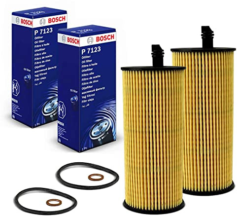 2 x Original Bosch F026407123 Oil Filter Compatible with 3 Series 2010-2019 1 Series 2010-2015 5 Series 2009-2017 M.i.n.i 2009-2016 X15 10-20. 17 A.u.r.i.s X5 1.6L 2.0L 3.0L