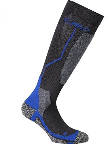 CMP - Calza da sci in lana, Titanio-Royal, 43/45