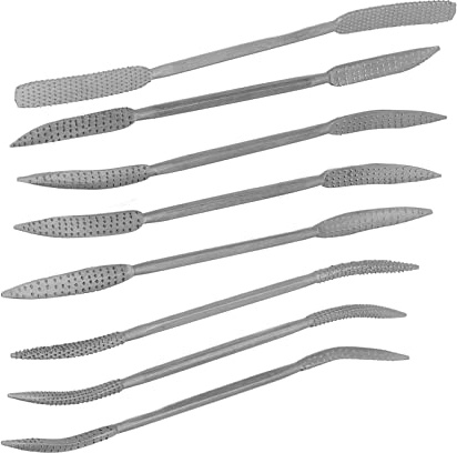 Schleifrasper, 8 Stück 20,3 Cm Doppelend-Raspel, Schleifrasper, Holzfeilen-Set, Legierter Stahl, Heimwerker-Werkzeug-Set Zum Schnitzen von Holzbearbeitung, Feilengriffe