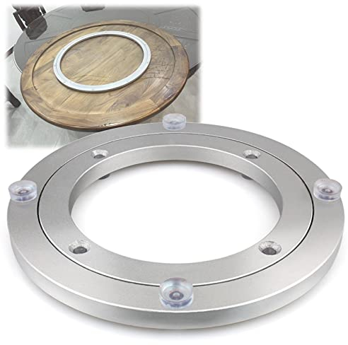 ESOYAWE Lazy Susan Rodamiento Giratorio Ø12-100 Cm, Aleación De Aluminio Cojinete De La Base De La Placa Giratoria, Base Placa Giratoria para Muebles Giratorios TV Soporte De Exhibición