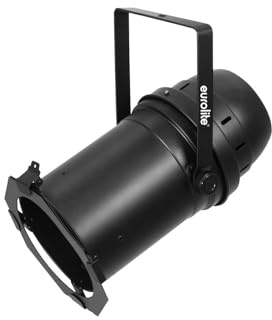 EUROLITE LED PAR-64 COB RGBW 120W Zoom sw MK2 | PAR-Scheinwerfer mit 120-W-RGBW-LED und manuellem Zoom | Beleuchtung für Show-Effekte