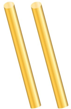 2PCS Messingstangen,iMeistek 8mm Messing Runde solide Welle Drehbank Bar,150mm Länge Messingstab für DIY-Handwerk