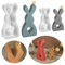 2 Stück Kerzen Formen Silikon,Silikonform Ostern,Ostern Kaninchen Silikonformen Gießformen,Silikonformen Kerzen,Kerzenform Zum Gießen,Niedliches Kaninchen Silikon-Kerzenform für Kerze, Dekoration