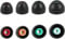 Wiki VALLEY Ear Tips for Sony WF-1000XM5/WF-1000XM4 Ear Buds Replacement Set, 4 Pairs (Black)