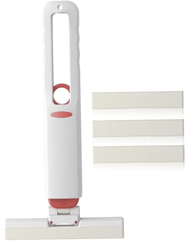 Mini Mop For Small Spaces, Self Squeezing Mini Mop Absorbent Sponge Mops With 3 Mop Heads Portable Mini Mop Wet And Dry Use For Bathroom, Kitchen, Floors