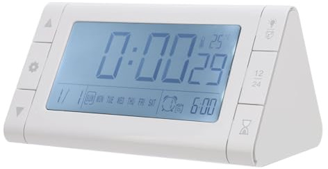 Zunate Digitaler Wecker, 3 Sätze Weckereinstellungen, 5-, 6-, 7 Tage Modus, Weckzeit 60 Sekunden, Digitaler Wecker für Schlafzimmer, Intelligenter Wecker für Wohnzimmer, Büro,