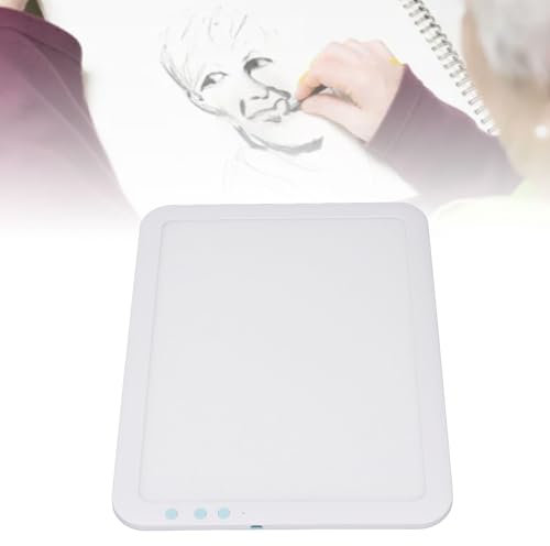 Leuchttisch, Tragbarer LED Leuchtkasten Leuchtplatte Zeichenplatte Ultra-dünne Diamond Painting Tisch Lightbox für Diamond Painting Skizzieren Animation 3500-mAh-Akku 3 Farbmodi