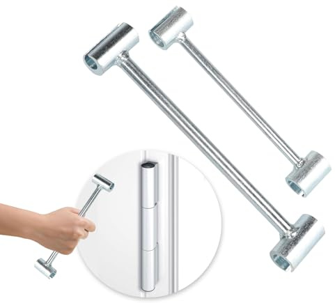 2uds Herramienta de Ajuste de Bisagras de Puerta, Llave de Ajuste de Espacio para Bisagra, 14-18mm 23-25 mm Herramienta para Puertas con Bisagras Tipo Bandera, Puertas Cortafuegos, Puerta Seguridad