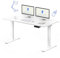 FLEXISPOT Höhenverstellbarer Schreibtisch Basic Plus 140x70cm-Tischgestell höhenverstellbar elektrisch mit 2 MOTOREN,Memory-Handsteuerung-Sitz-Stehpult (Weiß)